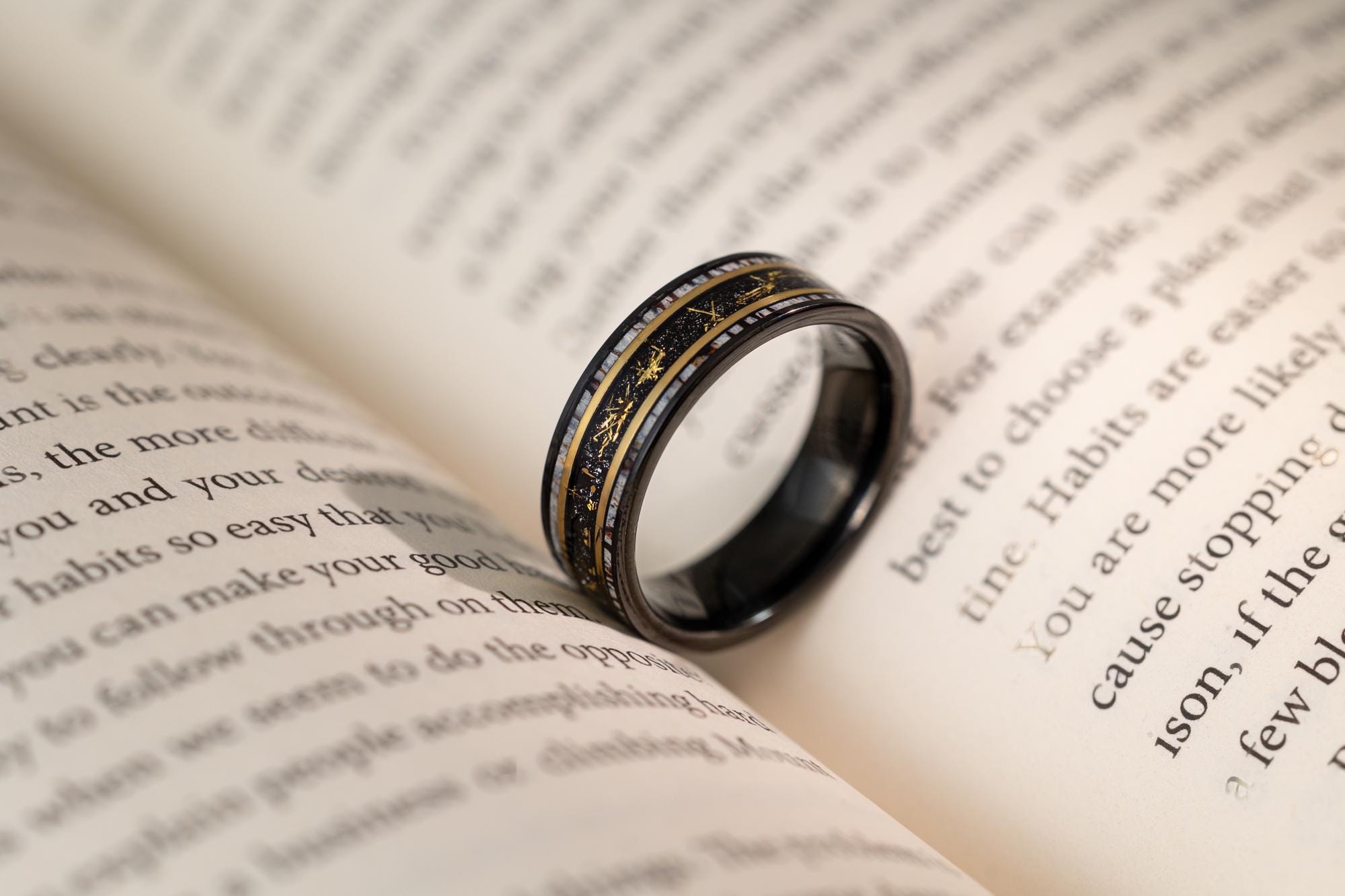 Cosmic Galaxy Band, Deer Antler Band, Deer Antler Ring, Gold Space Galaxy Ring, Antler Tungsten Ring, Wedding Band, Mens Tungsten Ring, 8mm