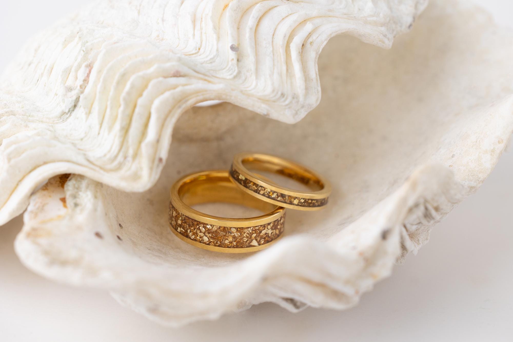 24K Gold Ring, His and Hers Band, Couples Set Wedding Ring, Couples Handmade Ring, Couples Promise Ring, Couples Engagement Ring, Gold Ring