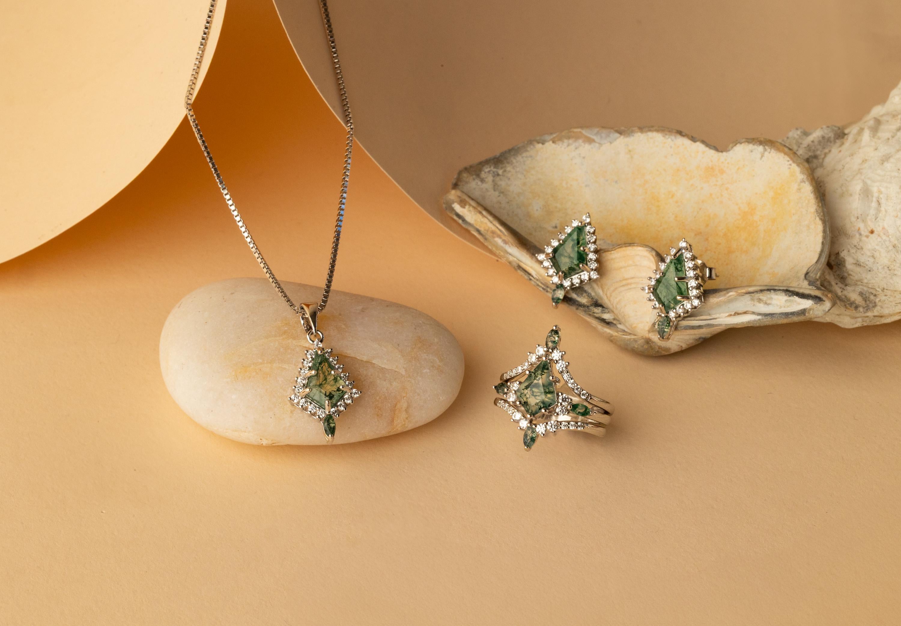 Kite Flight - Ring & Necklace & Earrings Set