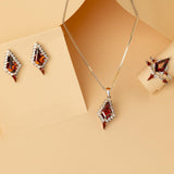 Skyfire - Ring & Necklace & Earrings Set