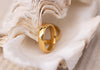 Gold Damascus Steel Ring, Hammered Damascus Band, Women Wedding Ring, Handmade Damascus Ring, Engagement Ring Women, Gold Hammered Ring, 4mm